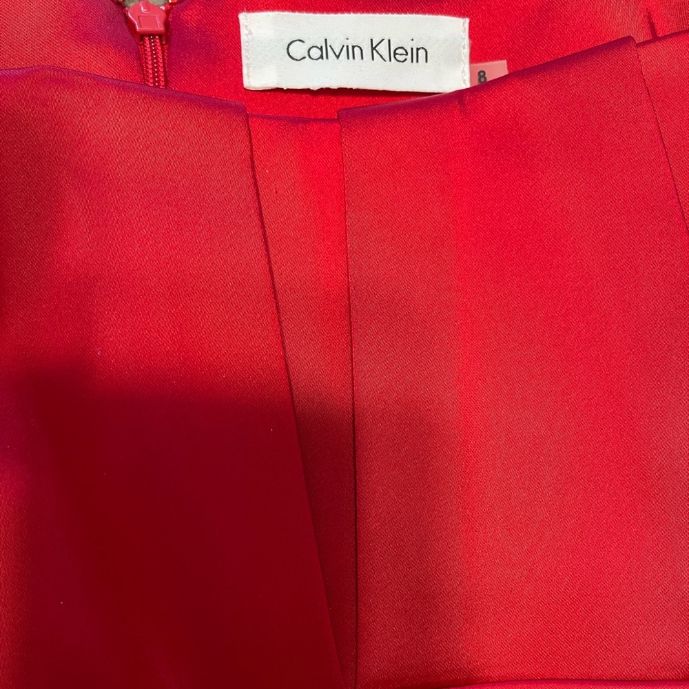 Calvin Klein satin cocktail dress